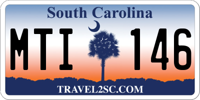 SC license plate MTI146