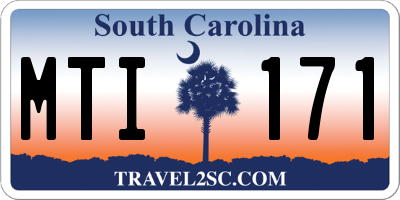 SC license plate MTI171
