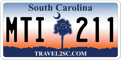 SC license plate MTI211