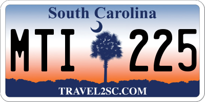 SC license plate MTI225