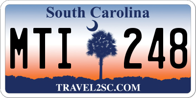SC license plate MTI248