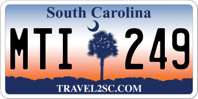 SC license plate MTI249