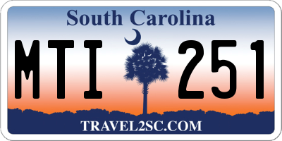 SC license plate MTI251