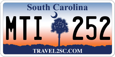 SC license plate MTI252