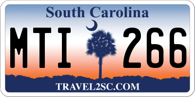 SC license plate MTI266