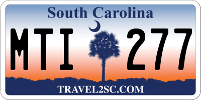 SC license plate MTI277