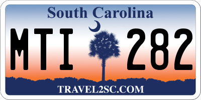 SC license plate MTI282