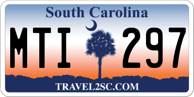SC license plate MTI297