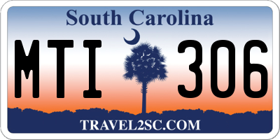 SC license plate MTI306