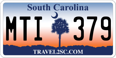 SC license plate MTI379