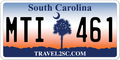 SC license plate MTI461