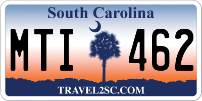 SC license plate MTI462