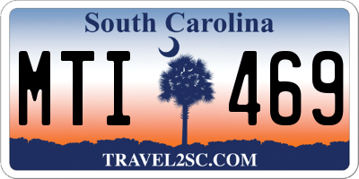 SC license plate MTI469