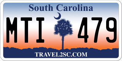 SC license plate MTI479