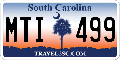 SC license plate MTI499