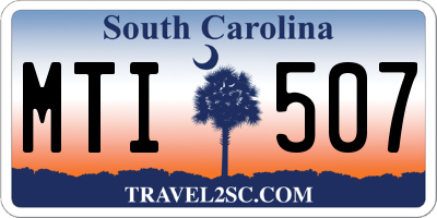 SC license plate MTI507