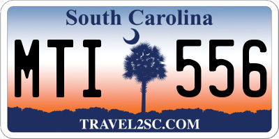 SC license plate MTI556