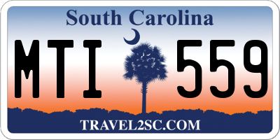 SC license plate MTI559