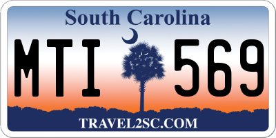 SC license plate MTI569