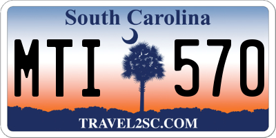 SC license plate MTI570
