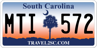 SC license plate MTI572