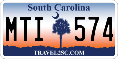 SC license plate MTI574
