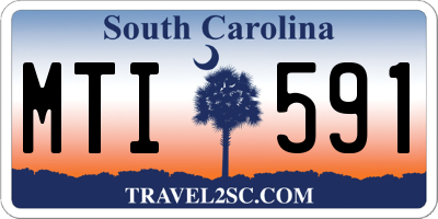 SC license plate MTI591