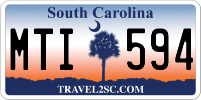SC license plate MTI594