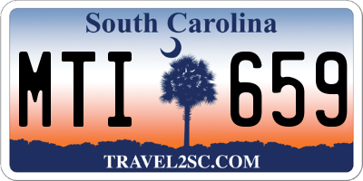 SC license plate MTI659