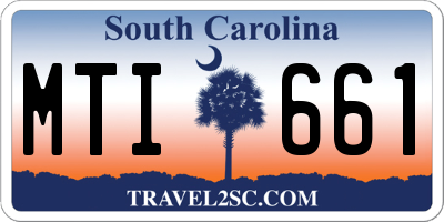 SC license plate MTI661