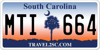 SC license plate MTI664