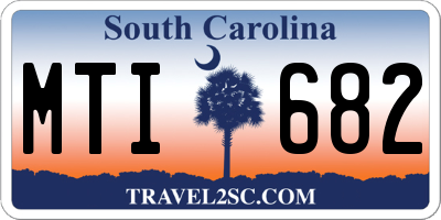 SC license plate MTI682