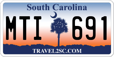 SC license plate MTI691