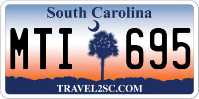 SC license plate MTI695