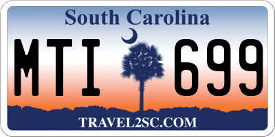 SC license plate MTI699