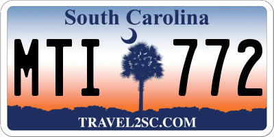 SC license plate MTI772