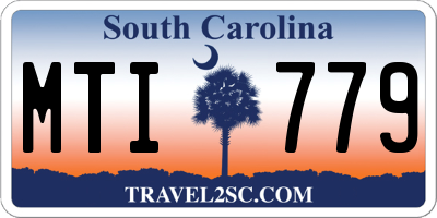 SC license plate MTI779