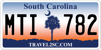 SC license plate MTI782