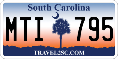 SC license plate MTI795