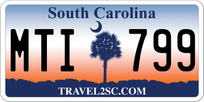 SC license plate MTI799