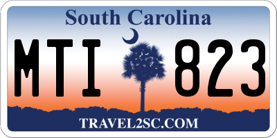 SC license plate MTI823