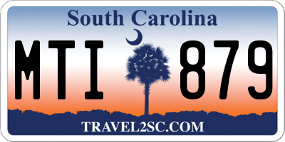 SC license plate MTI879