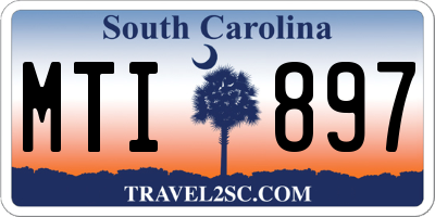 SC license plate MTI897