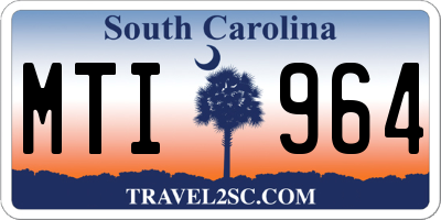 SC license plate MTI964