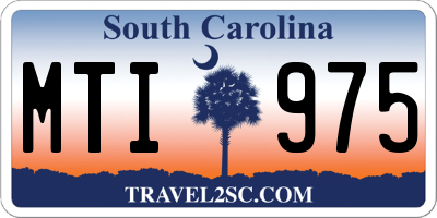 SC license plate MTI975