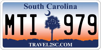 SC license plate MTI979