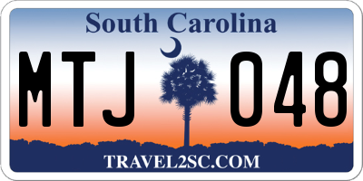 SC license plate MTJ048