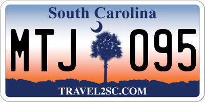 SC license plate MTJ095