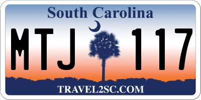 SC license plate MTJ117