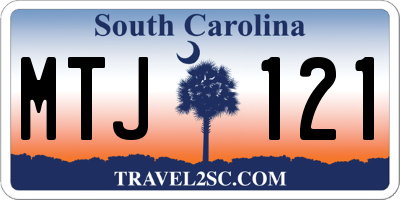 SC license plate MTJ121